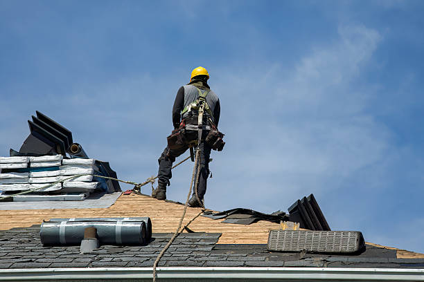 Professional Roof Replacement technician working in Pray, MT